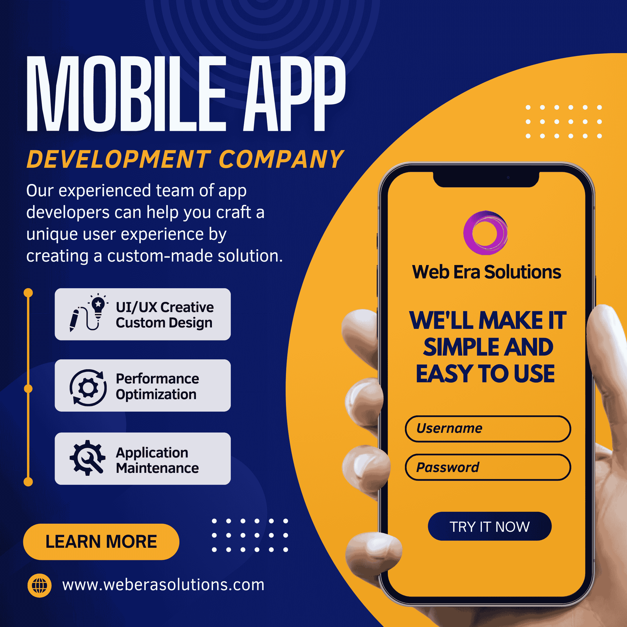Best Mobile App Development Company in West Delhi – Web Era Solutions